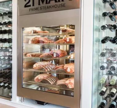 Inside 21 Main restaurant in North Myrtle Beach