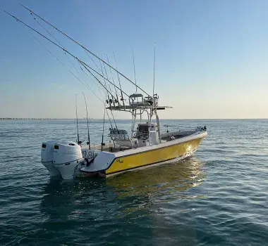 Salty Hooker yellow fishing boat