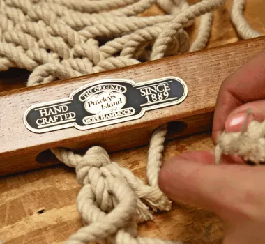 Hand Crafted insert of rope hammock