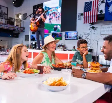 The Hangout Family Eating