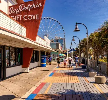 Myrtle Beach Boardwalk with Gay Dolphin