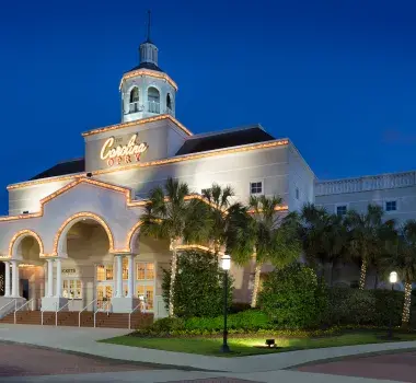 Carolina Opry exterior in the evening light.