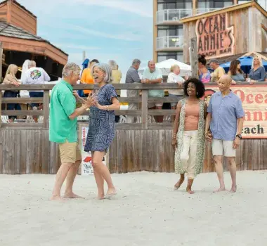 Ocean Annie's Live Music Dancing in Sand