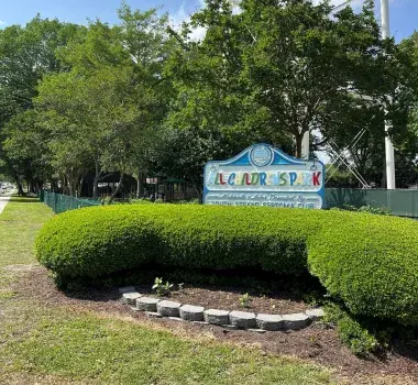 Exterior sign of All Children's Park in Surfside Beach