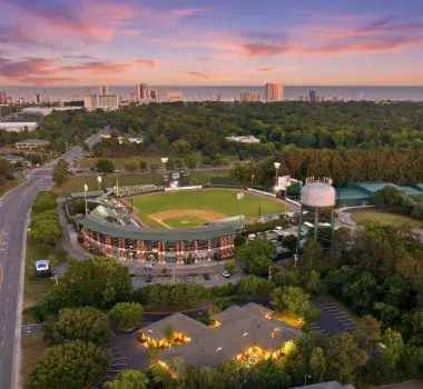 Myrtle Beach Pelicans Ballpark Aerial 2026