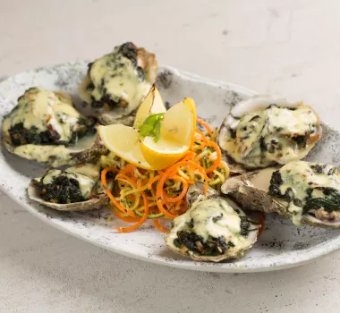 Oysters a la Heidi at Hook and Barrel