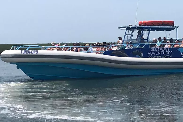 Blue Wave Adventures boat