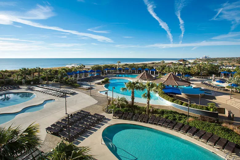 North Beach Resort oceanfront poolscape