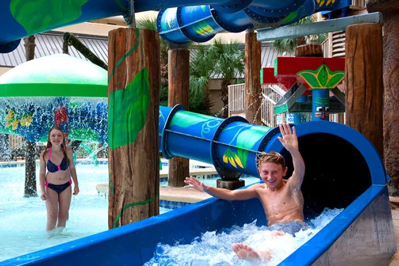 Ocean Reef oceanfront waterslide