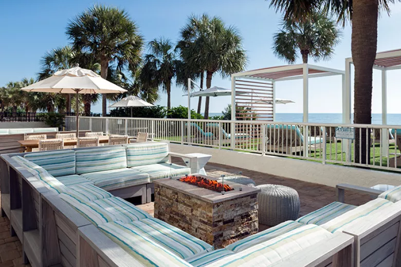 The Strand fire pit