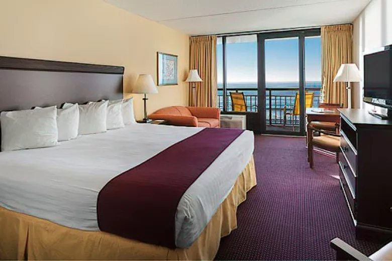 King Suite with ocean view out of sliding glass doors