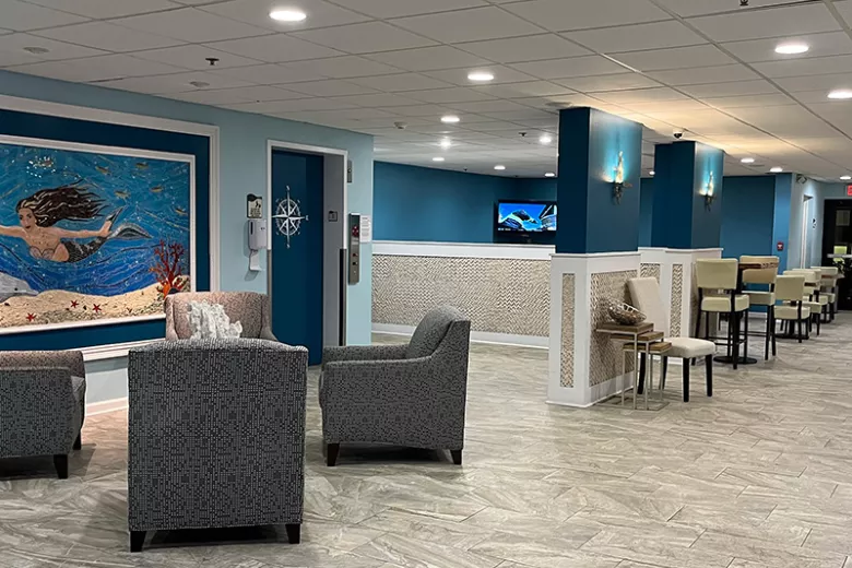 Best Western MB Intracoastal lobby and dining area