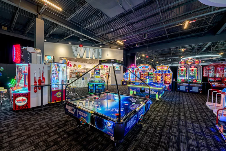 Dave and Busters arcade and game room