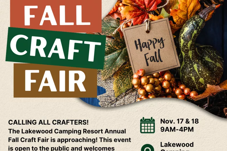 fall craft fair poster