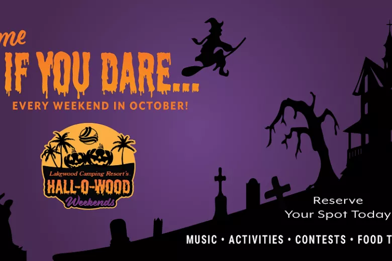 halloween ad for campground