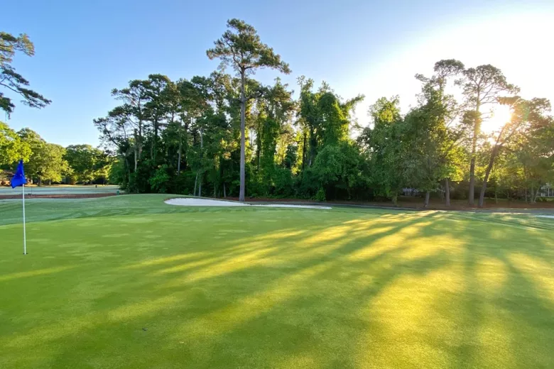 Tradition Golf Club sunrise view of green