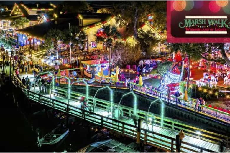 MarshWalk Wonderland of Lights The South Strand’s Only Free Walk