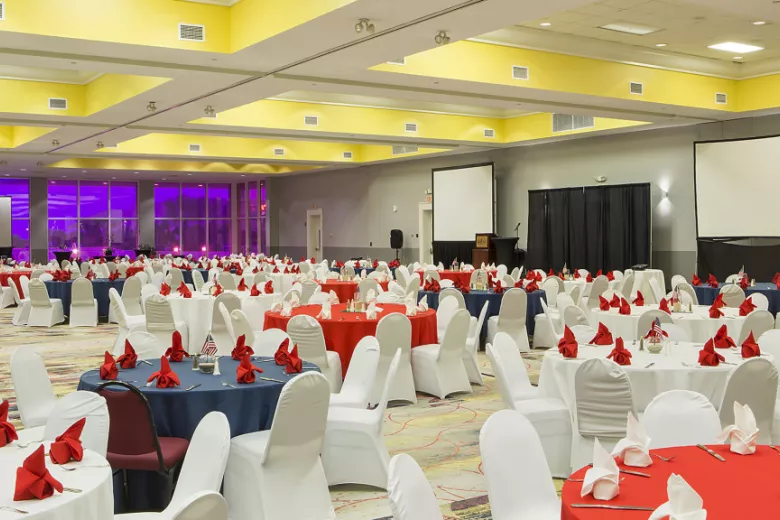 Large Room with audio visual set up
