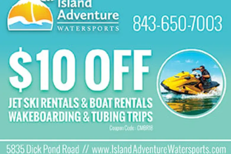 2023 Island Adventure Watersports VisitMyrtleBeach.com coupon