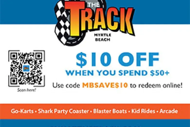 2023 The Track VisitMyrtleBeach.com coupon