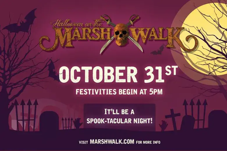 Halloween on the Marshwalk Photo