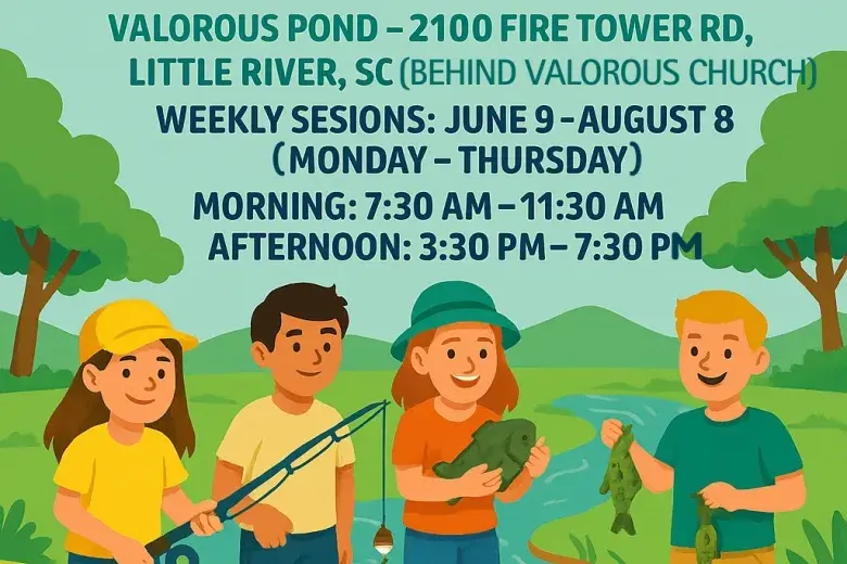 Myrtle Beach Fishing Company Presents: 4-Day Summer Fishing Camp for Kids! Photo