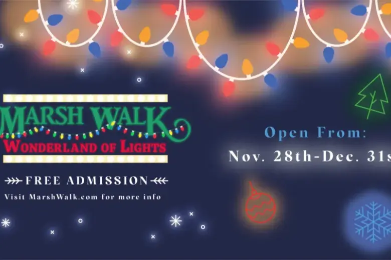 MarshWalk Wonderland of Lights- The South Strand’s Only Free Walkthrough Christmas Light Display! Photo