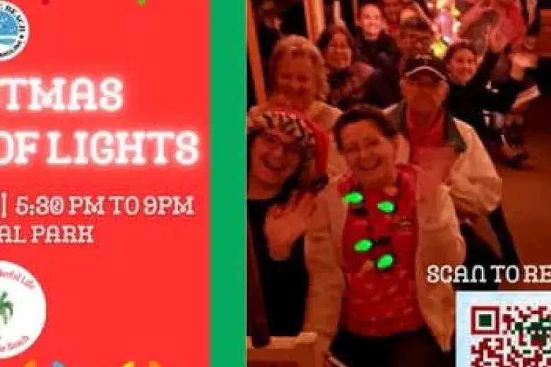 Christmas Trolley of Lights Photo