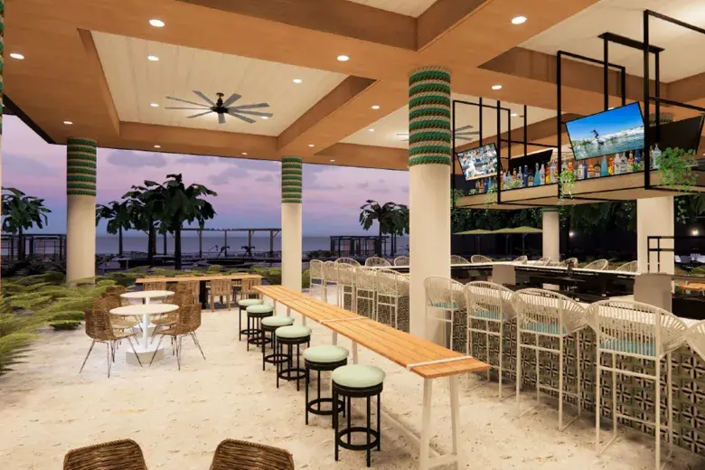 Outside Covered Pool Bar Photo 10