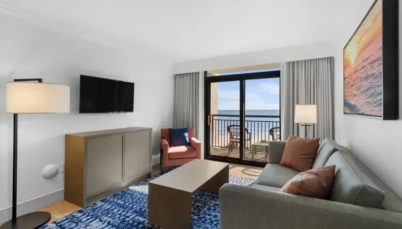 Ocean Reef Resort - South Tower Three Bedroom Deluxe Condo - Living Room Photo 2