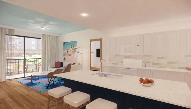 Living room and kitchen Photo 17