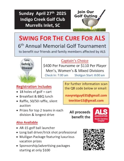 "Swing for the Cure for ALS" Myrtle Beach ALS charity golf tournament Photo