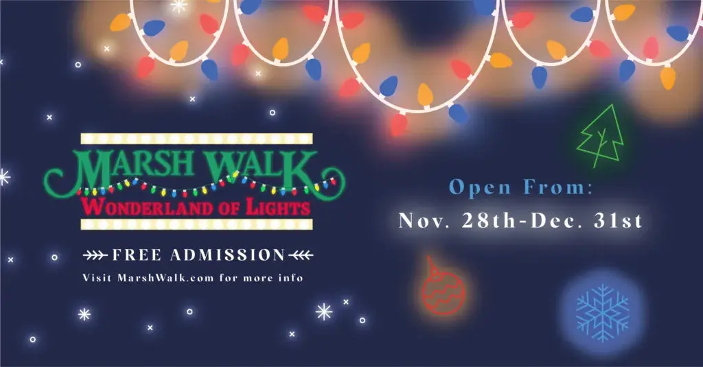 MarshWalk Wonderland of Lights- The South Strand’s Only Free Walkthrough Christmas Light Display! Photo