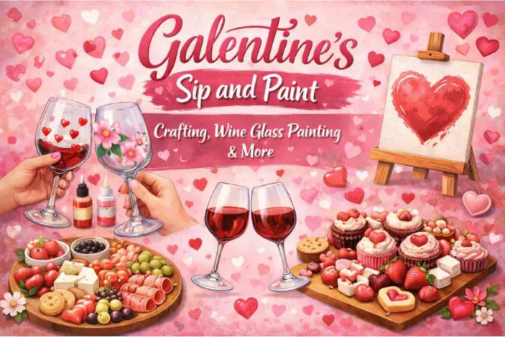Galentine's Paint and Sip: Mermaids & Mimosas Photo