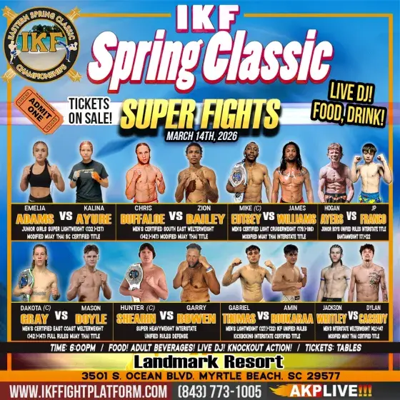 IKF Spring Classic Muay Thai and Kickboxing Super Fights! Photo