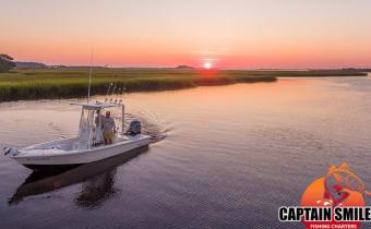Sunrise over Little River South Carolina