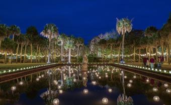 Nights of a Thousand Candles pond with candles