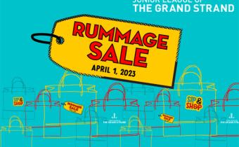 Rummage Sale graphics with shopping bags