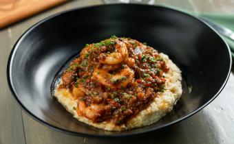 Shrimp and Grits at Hook and Barrel