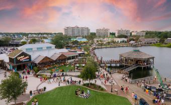 Aerial of Barefoot Landing in North Myrtle Beach