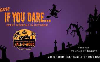 halloween ad for campground