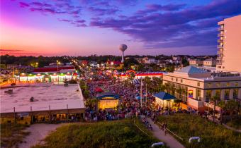 North Myrtle Beach sunset over main