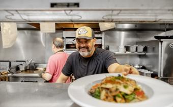 chef in kitchen