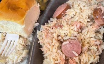 Shorty's Grill Chicken Bog lunch plate