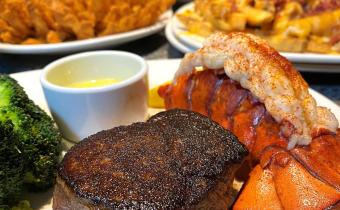 Outback Steakhouse steak and lobster dinner