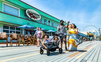 Boardwalk near Oceanfront Bar &amp; Grill