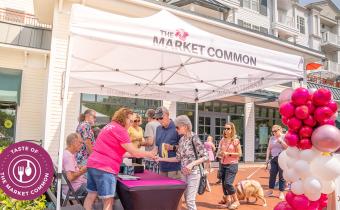Taste of The Market Common - vendors with tasters