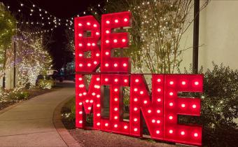 Citiy of Conway Valentine's decor