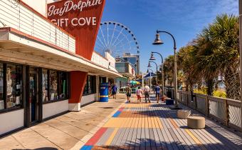 Myrtle Beach Boardwalk with Gay Dolphin