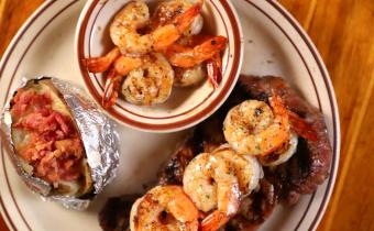 Steak and Shrimp Dinner